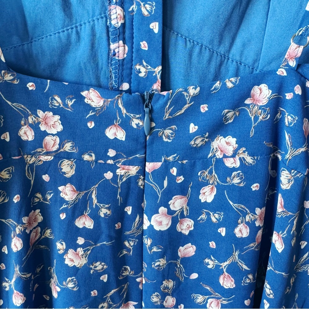 Hello Molly Blue & Pink Floral Dress - Picture 9 of 16